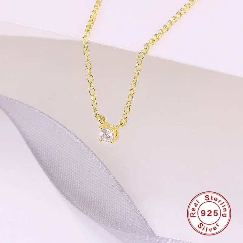 Dazzling Astra 925 Sterling Zilveren Ketting