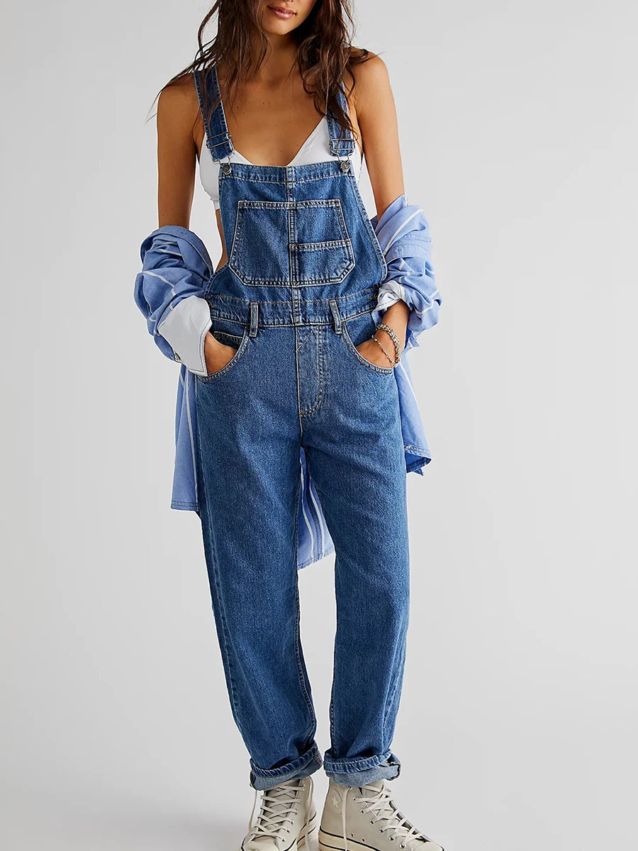 Zara Denim Jumpsuit voor Zomerse Casual Chic