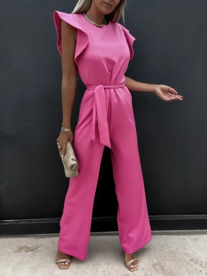 Elegante Zomerse Hoge Taille Jumpsuit