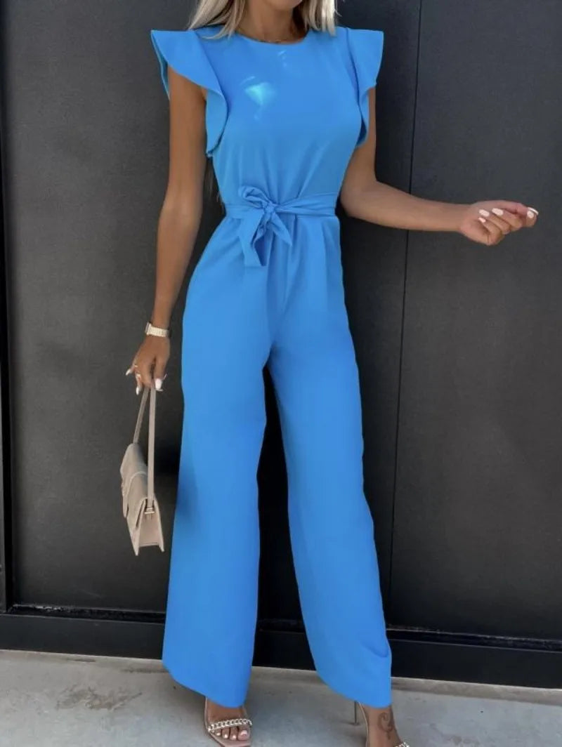 Elegante Zomerse Hoge Taille Jumpsuit