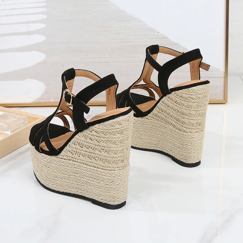 BlitzZomer Wedges Sandalen