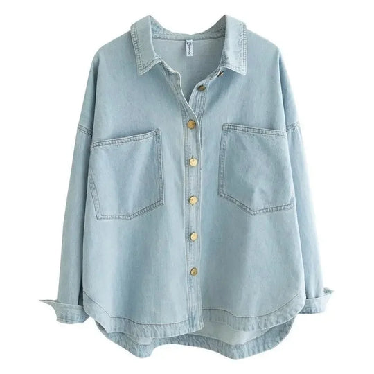 Casual Denim Shirt voor Vrouwen