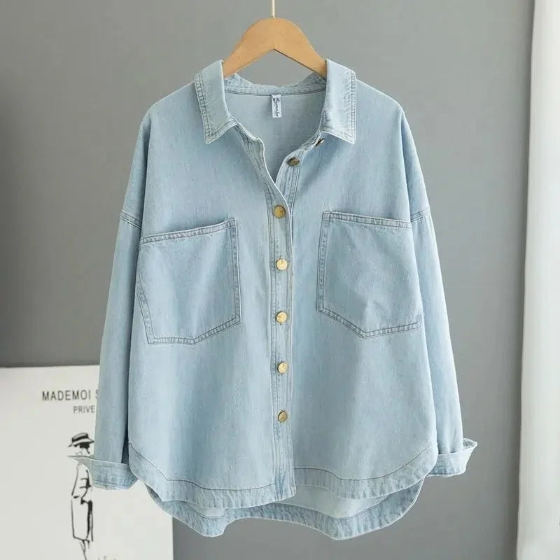 Casual Denim Shirt voor Vrouwen