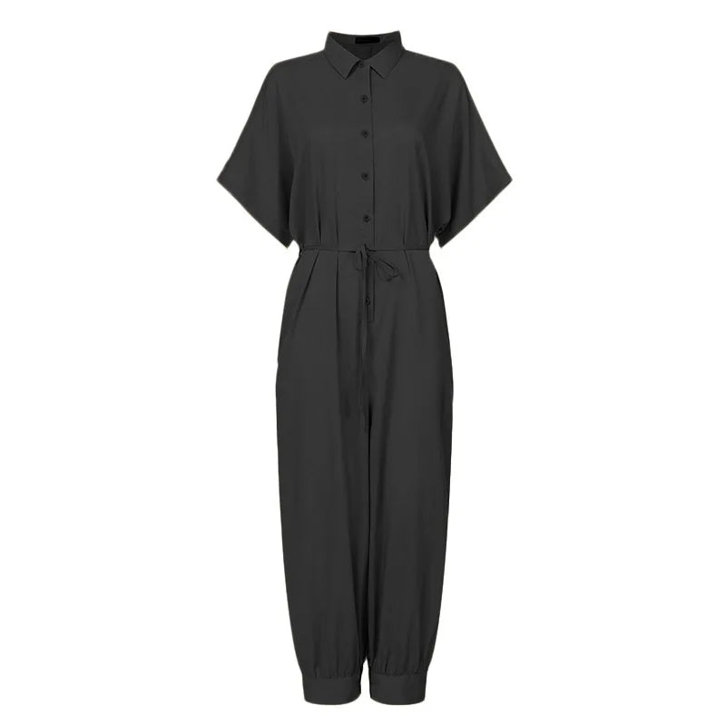 Elegante Zomer Jumpsuit met Hoge Taille