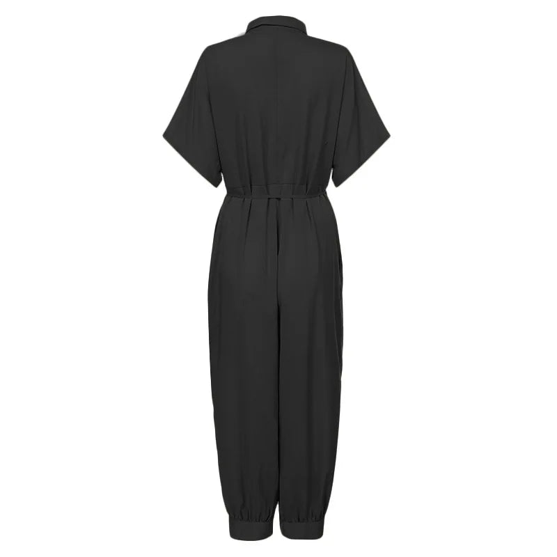 Elegante Zomer Jumpsuit met Hoge Taille