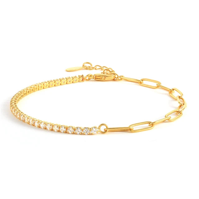 LuxMode Inmaker Exquisite Gold Kleur Koper Zirkoon CZ Armband