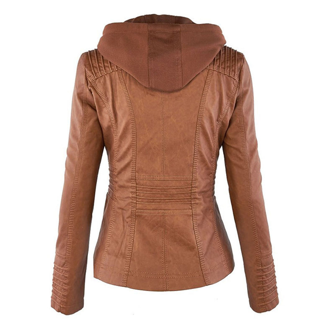 LederLuxe Stijl Elegantie Met Capuchon