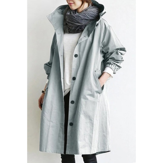 Lange trenchcoat voor dames