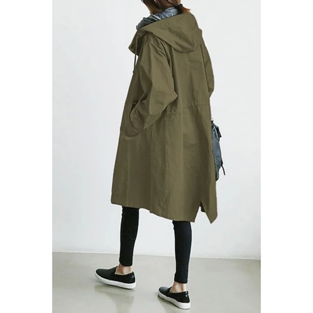 Lange trenchcoat voor dames