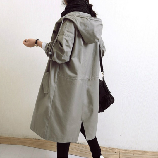 Lange trenchcoat voor dames