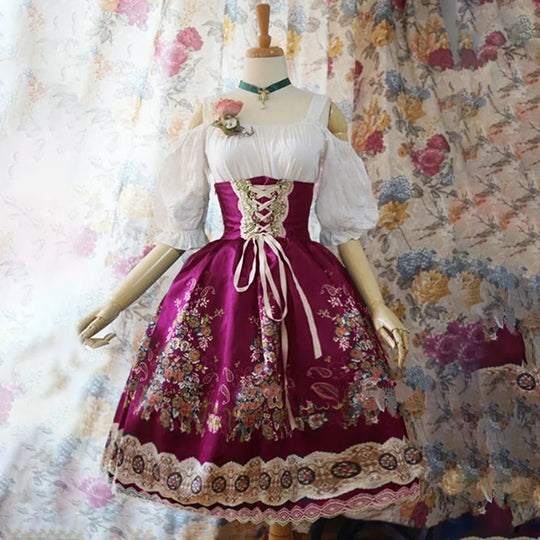 Heidi's Betoverende Dirndl Jurk voor Oktoberfest Plezier