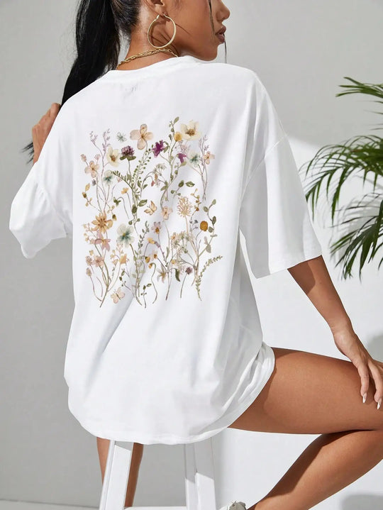 LuxeLente Bloemenprint T-Shirt