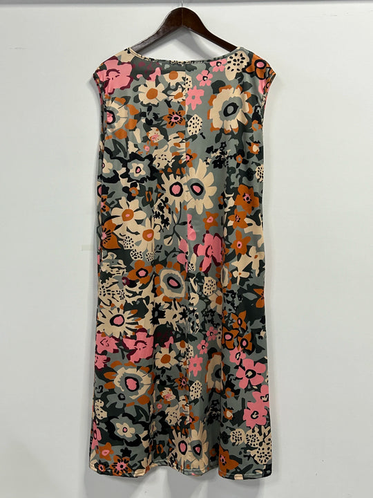 LuxeElegance Bloemen Midi-Jurk