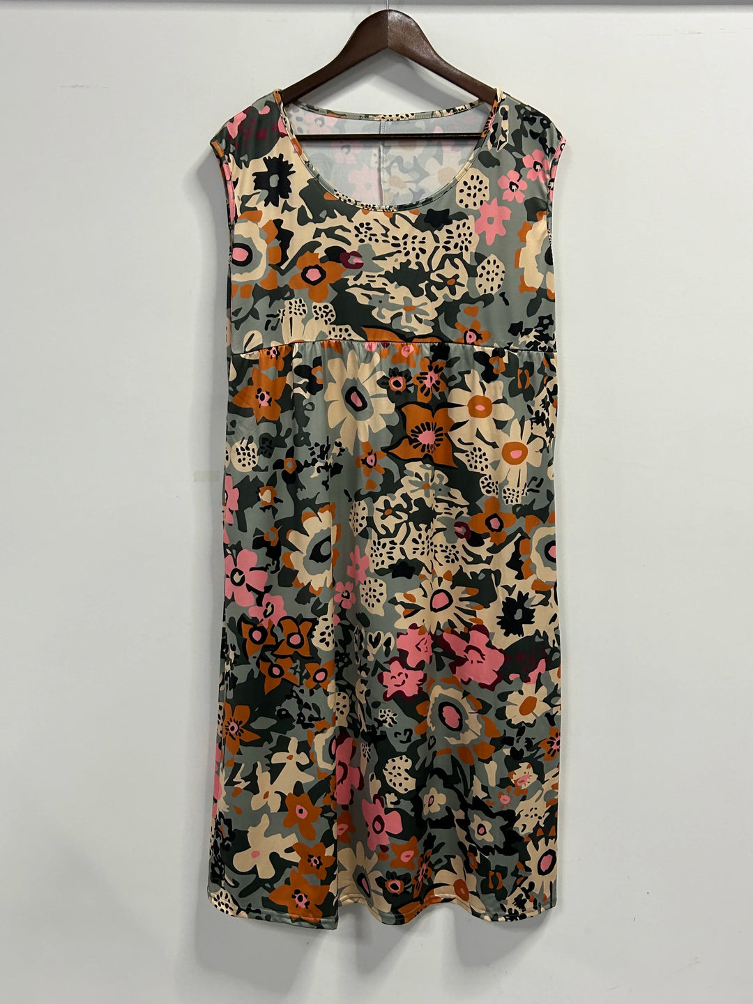 LuxeElegance Bloemen Midi-Jurk