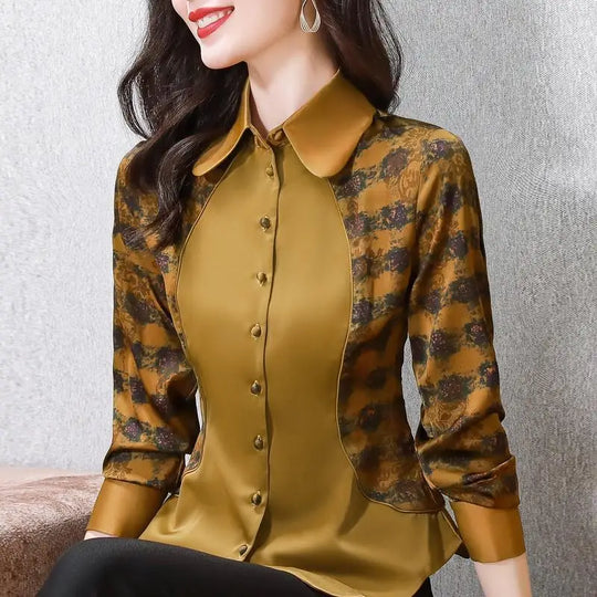 VrouwenLenteMode Patchwork Blouse