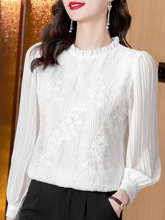 HorizonElegance Chiffon Blouse