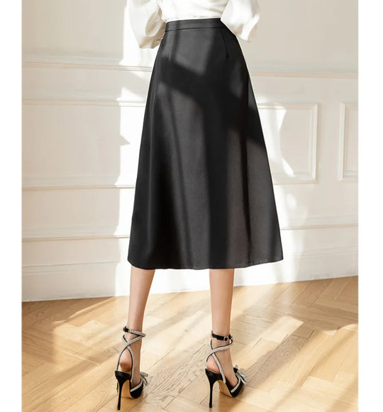 LuxeMode Elegant Plissé Rok