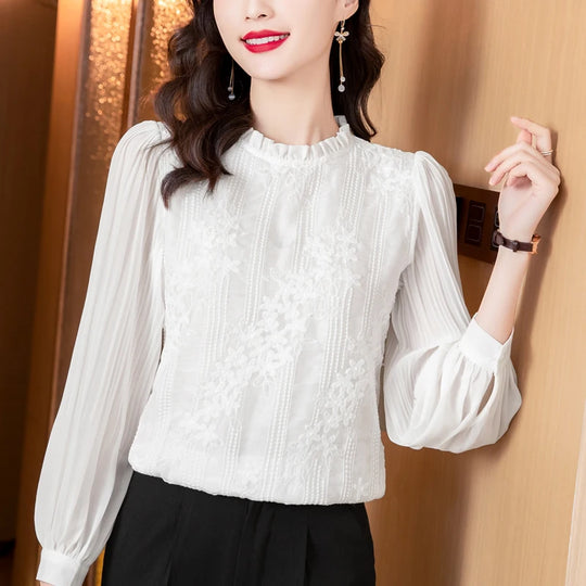 HorizonElegance Chiffon Blouse