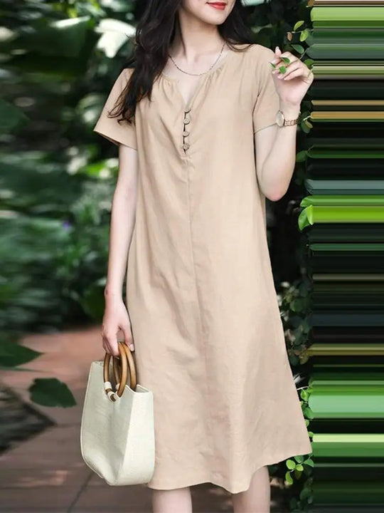 Zanzea Elegant Cotton Sundress