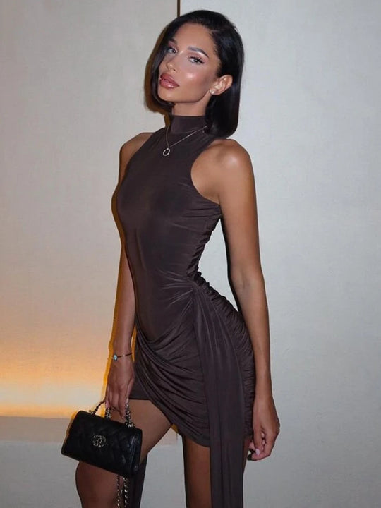 Eclipse Elegance Mini Dress