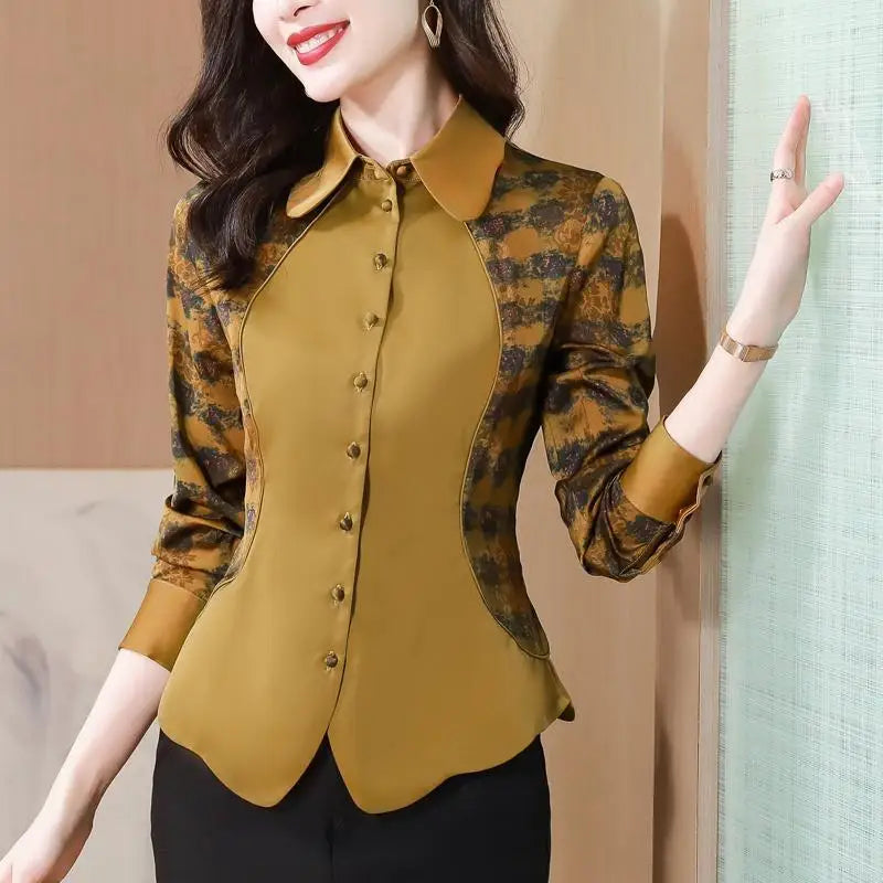 VrouwenLenteMode Patchwork Blouse