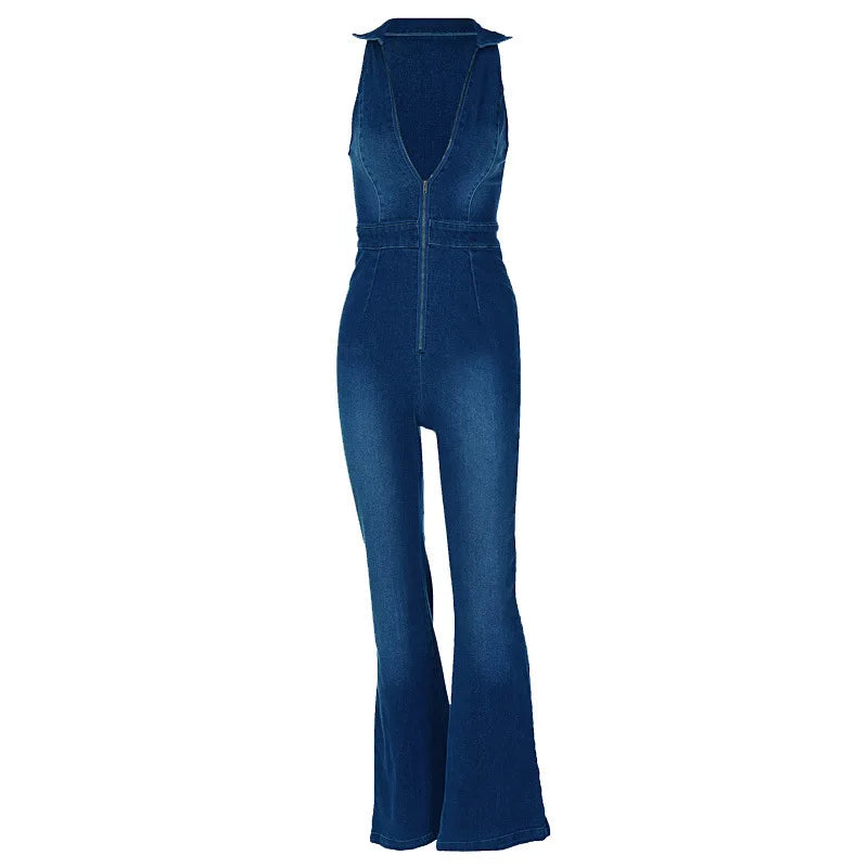 Trendy Denim Jumpsuit voor Vrouwen