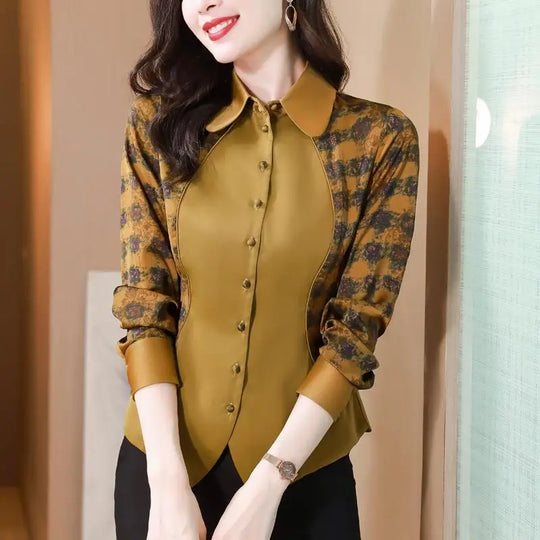 VrouwenLenteMode Patchwork Blouse