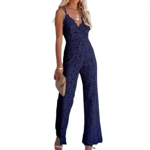 Luna Dames Kant Jumpsuit voor Elegante Avonden