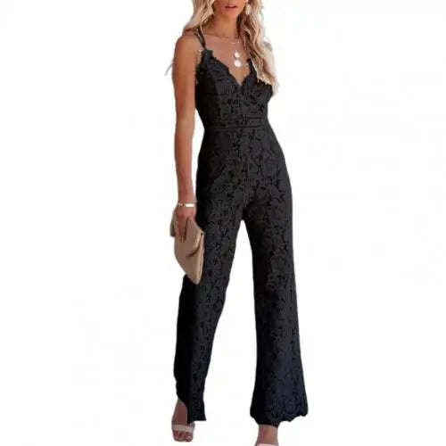 Luna Dames Kant Jumpsuit voor Elegante Avonden