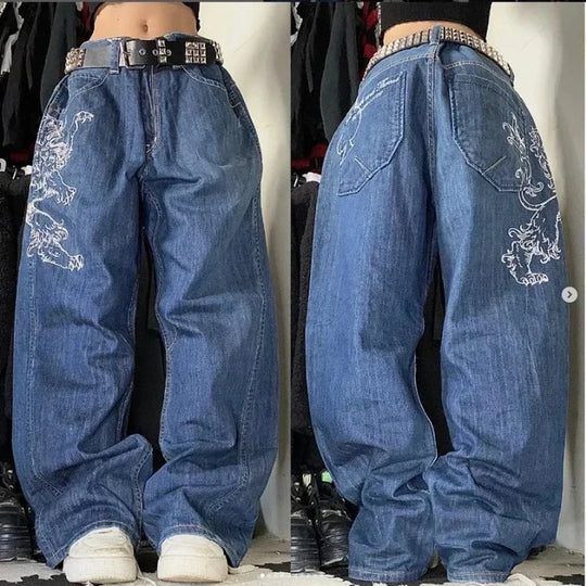 Retro Punk Baggy Jeans - Voor Hem en Haar