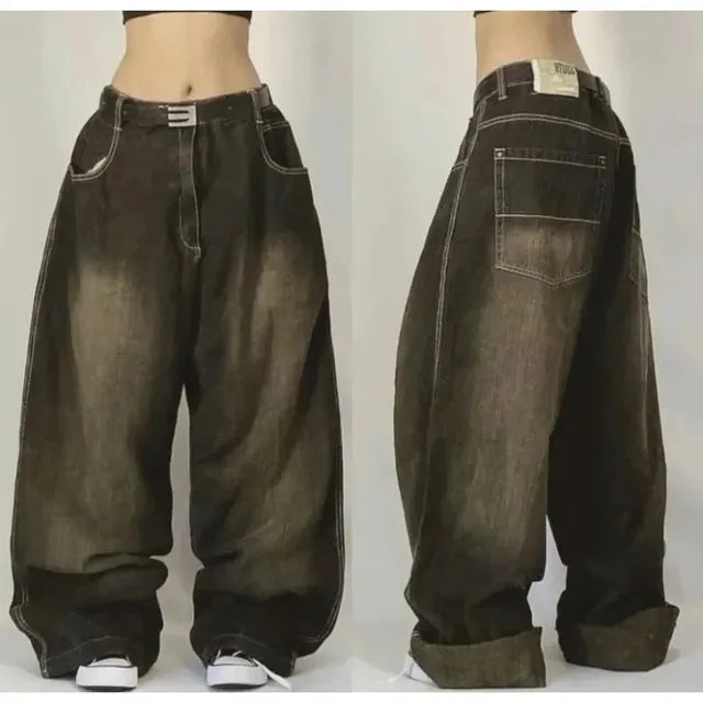 Retro Punk Baggy Jeans - Voor Hem en Haar