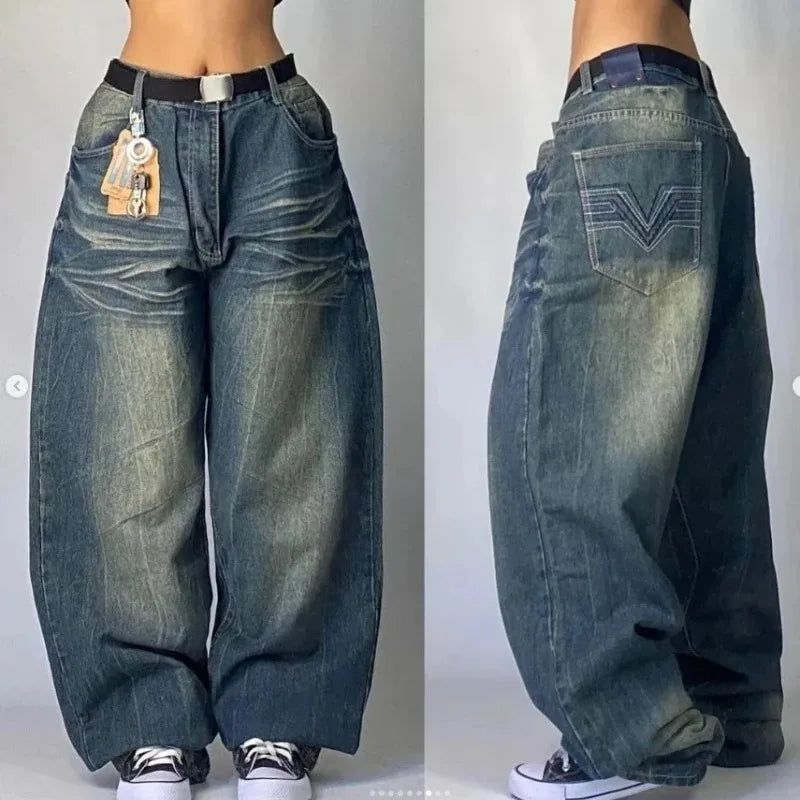 Retro Punk Baggy Jeans - Voor Hem en Haar