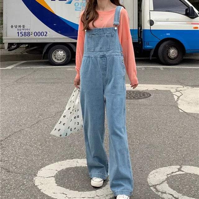 Amara Denim Jumpsuit voor Trendy Vrouwen