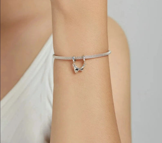 Betoverende Wostu 925 Sterling Zilver Pinky Swew Love Armband