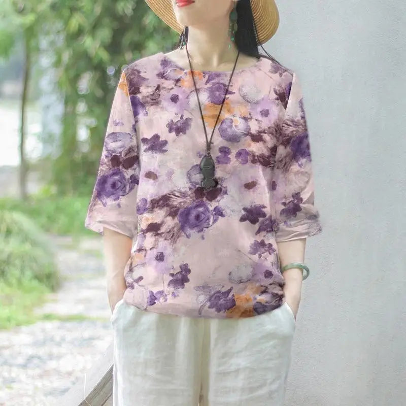 Azzurra Fashion Bloemenblouse