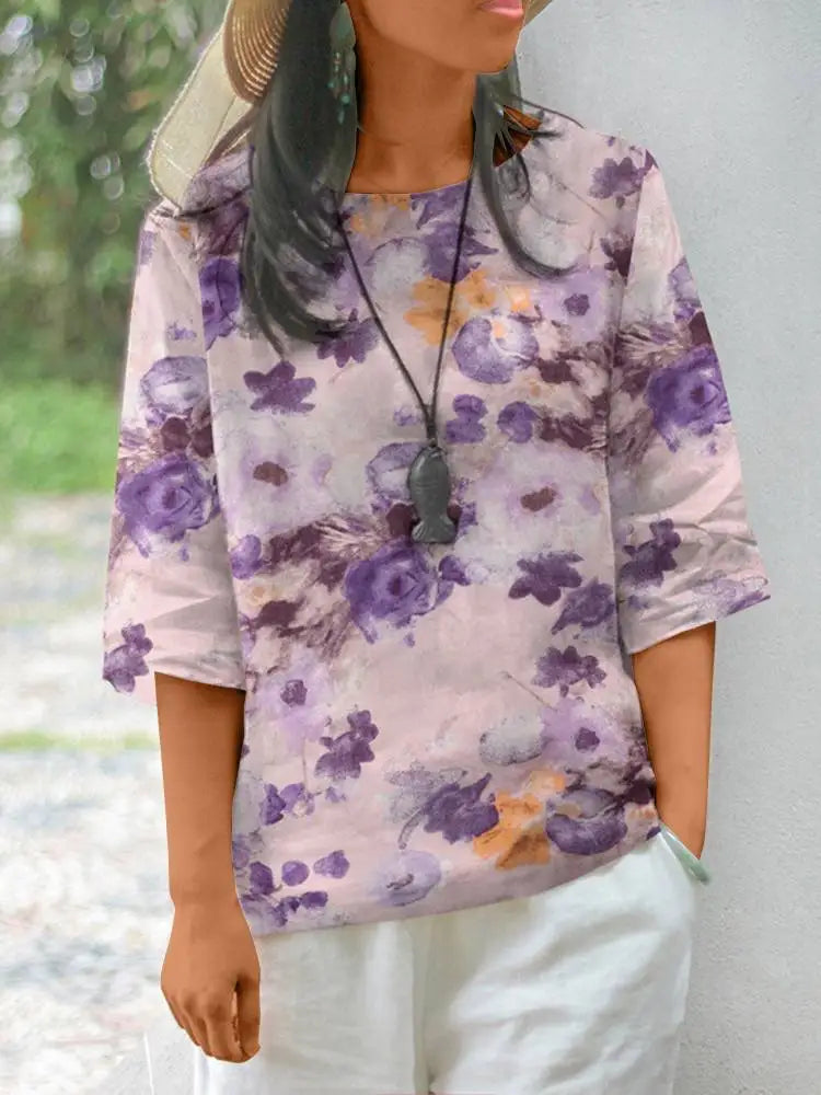 Azzurra Fashion Bloemenblouse