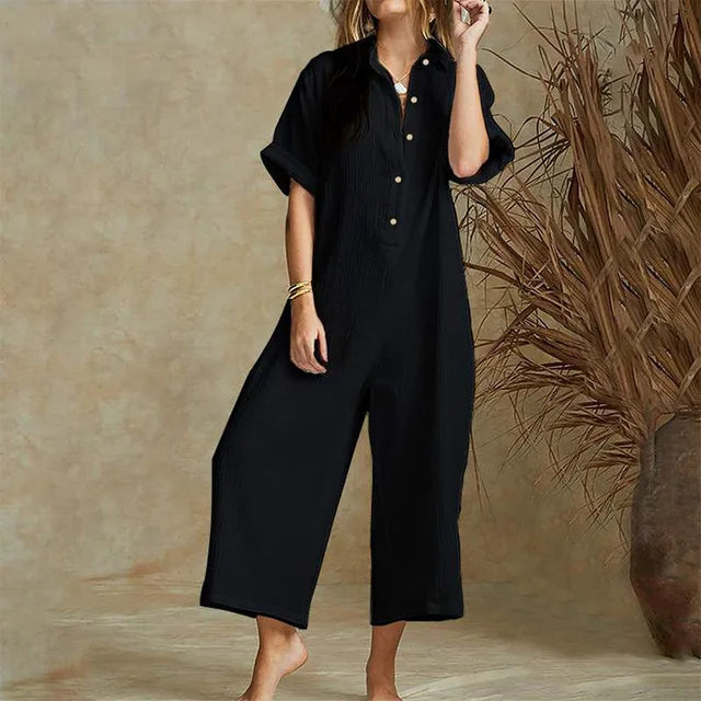 Dames Zomer Jumpsuit - Elegant en Comfortabel voor Werk en Vrije Tijd