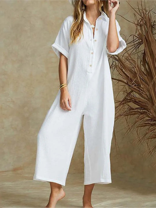 Dames Zomer Jumpsuit - Elegant en Comfortabel voor Werk en Vrije Tijd