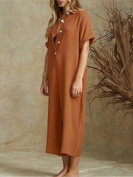 Dames Zomer Jumpsuit - Elegant en Comfortabel voor Werk en Vrije Tijd