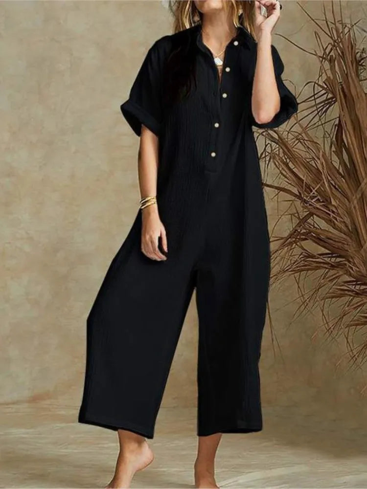 Dames Zomer Jumpsuit - Elegant en Comfortabel voor Werk en Vrije Tijd