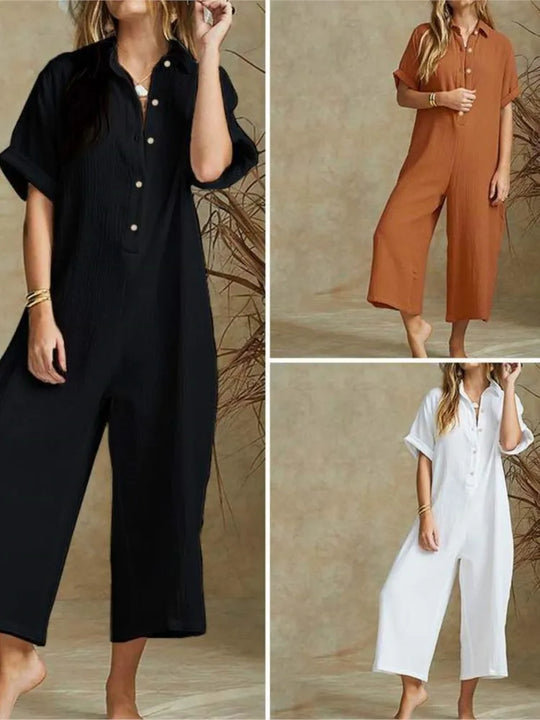 Dames Zomer Jumpsuit - Elegant en Comfortabel voor Werk en Vrije Tijd