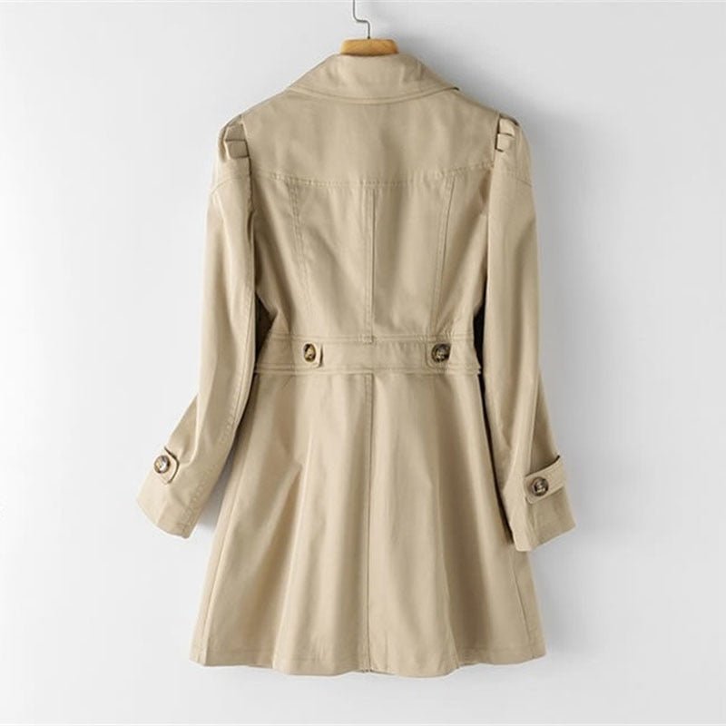 Trendy Lange Trenchcoat | Stijlvolle Jas met Tijdloos Design