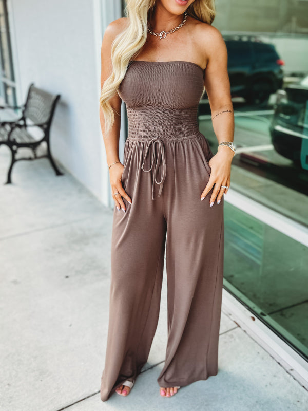 Betoverend Zomerse Chic De Zonnewende Off Shoulder Jumpsuit